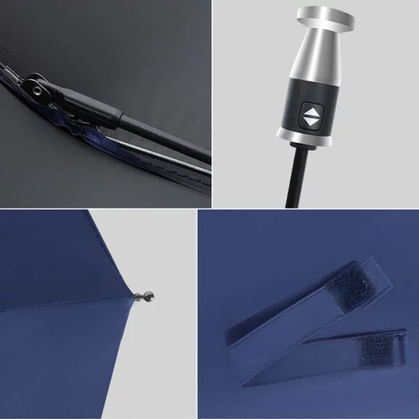 Fully Automatic 190T Nylon Umbrella - 23" Compact Fold - OPP Bag Packed - Image 10