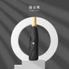 Colored Rubberized Wooden Handle Umbrella - 105cm Diameter (16 Ribs) - Frosted Bag Packaging - Image 2