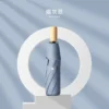 Colored Rubberized Wooden Handle Umbrella - 105cm Diameter (16 Ribs) - Frosted Bag Packaging - Image 4