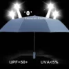 Flashlight Handle 16-Rib Umbrella - 100cm Diameter, 380g - Frosted Bag Packed - Image 3