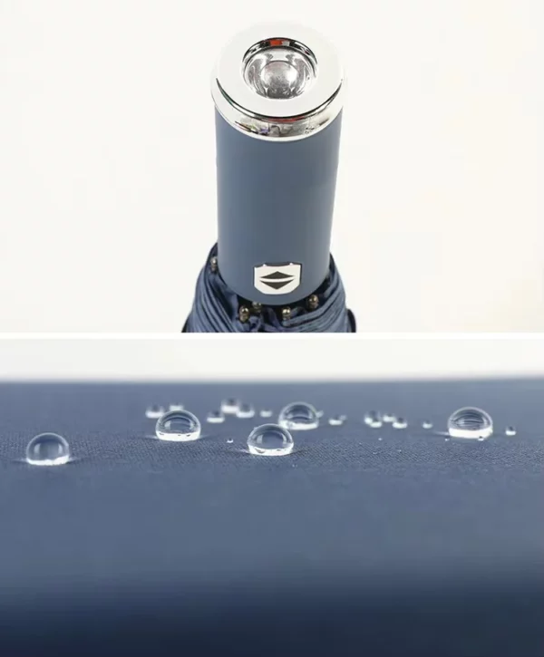Flashlight Handle 16-Rib Umbrella - 100cm Diameter, 380g - Frosted Bag Packed - Image 4