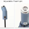 Flashlight Handle 16-Rib Umbrella - 100cm Diameter, 380g - Frosted Bag Packed - Image 7