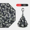 C-Shaped Rubber Handle Umbrella (M-U-06) - 106cm Diameter, 470g - OPP Packaging - Image 5