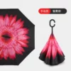 C-Shaped Rubber Handle Umbrella (M-U-06) - 106cm Diameter, 470g - OPP Packaging - Image 7