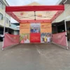600D Fire-Resistant Foldable Gazebo Canopy - 3x3 Meters - Outdoor Event Shelter - Image 2