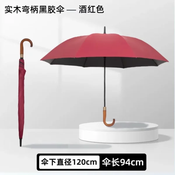 170T Fabric 8-Rib Umbrella - 120x95cm, 640g - Durable Windproof Design - Image 4