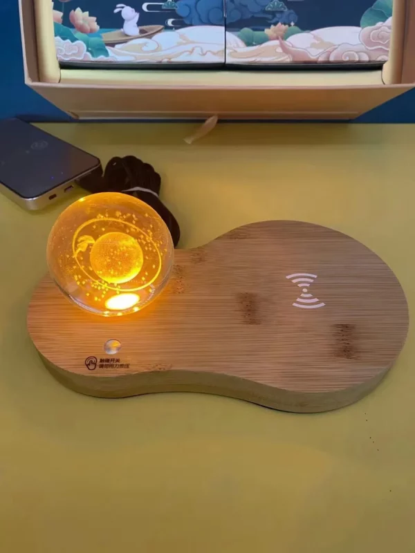 ECO-friendly wireless charger with 3D LOGO lamp - Image 4
