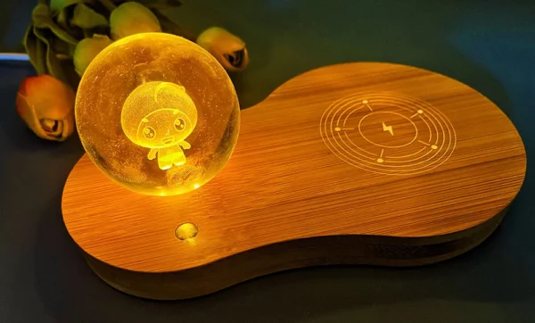 ECO-friendly wireless charger with 3D LOGO lamp - Image 5