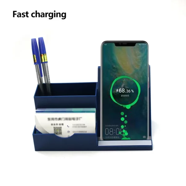 Cheap plastic 15W wireless charger pen holder - Image 9