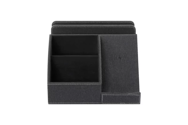 PU leather pen holder 15W with additional slots - Image 2