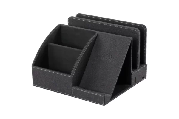 PU leather pen holder 15W with additional slots - Image 3