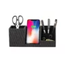 Long PU leather pen holder 15W with additional slots