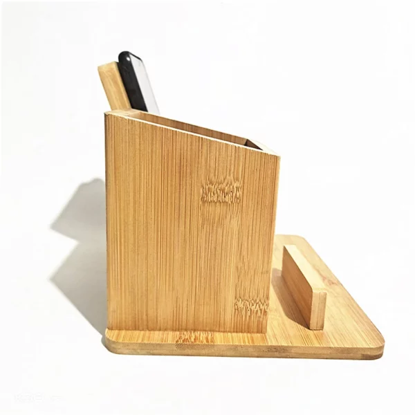 Wood-made wireless charger pen holder - Image 3
