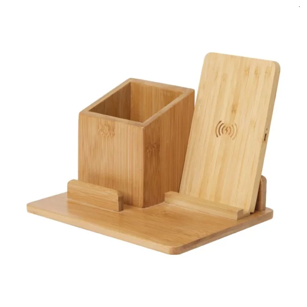 Wood-made wireless charger pen holder - Image 6