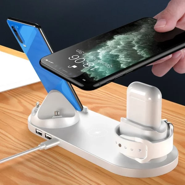 3 in 1 muti-function wireless charger desk orangizer - Image 6