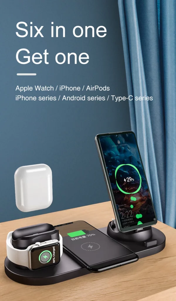 3 in 1 muti-function wireless charger desk orangizer - Image 10