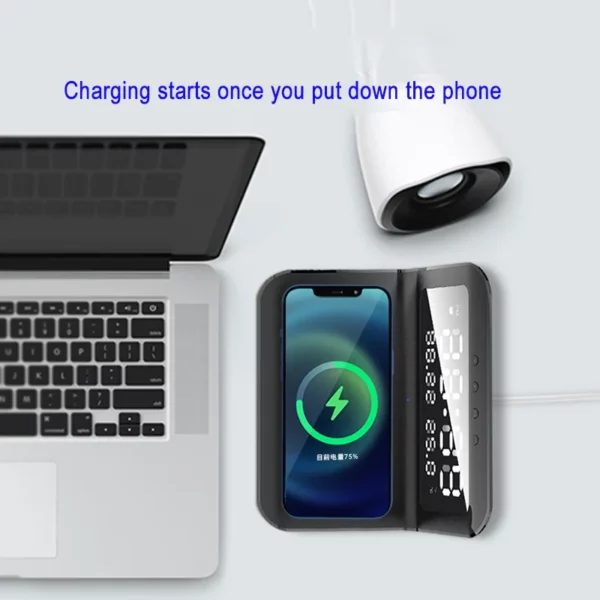Detachable wireless charger with clock - Image 2