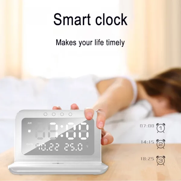 Detachable wireless charger with clock - Image 3