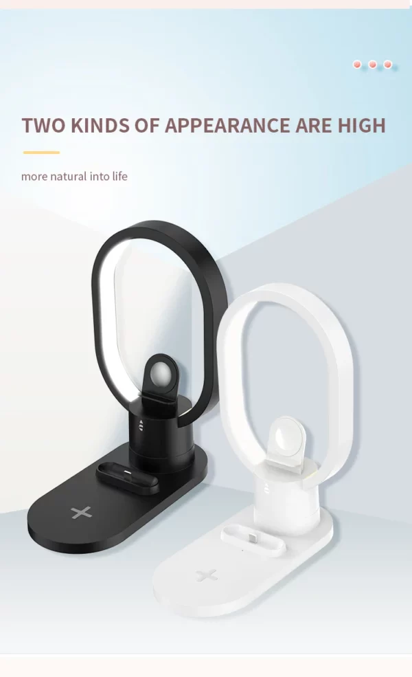3 in 1 muti-function wireless charger with lamp - Image 10