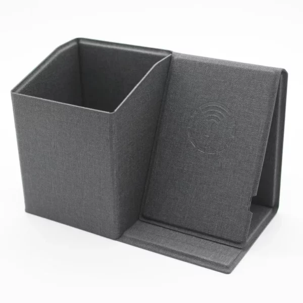 Foldable wirehess charger pen holder