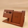 PU leather wireless charger pen holderwith pen slots - Image 2