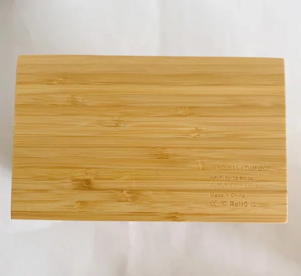 Wood wireless charger pen holder with clock - Image 9