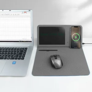 Wireless charge mouse pd with writing pad