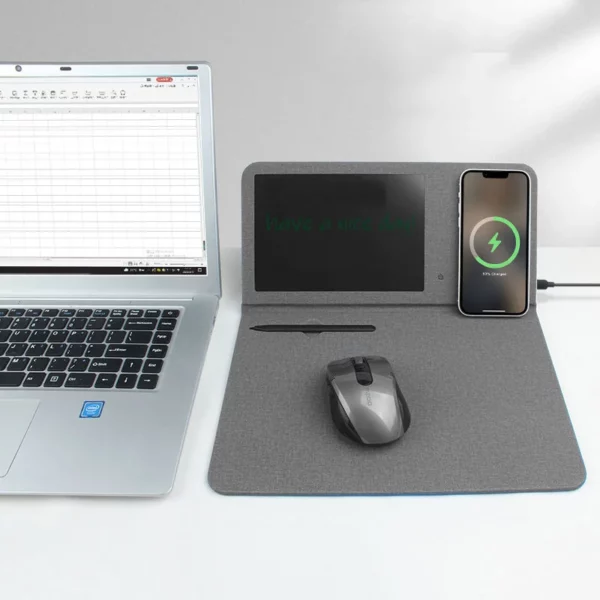 Wireless charge mouse pd with writing pad
