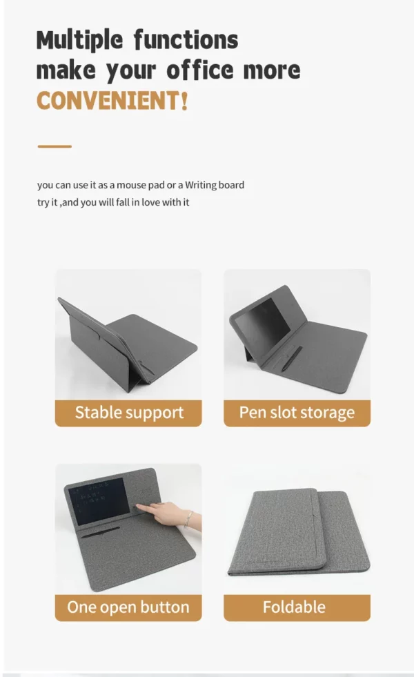 Wireless charge mouse pd with writing pad - Image 2