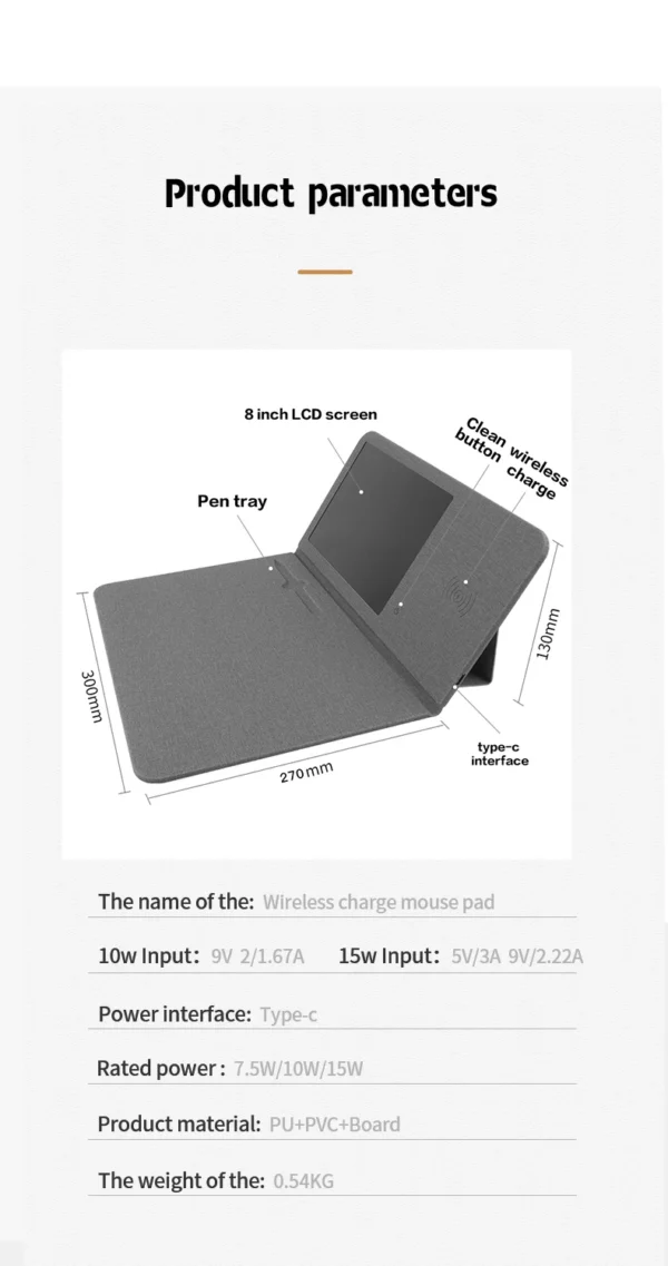 Wireless charge mouse pd with writing pad - Image 4