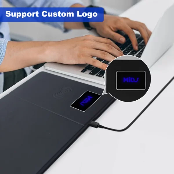 Wireless charge mouse pd with light up logo - Image 6