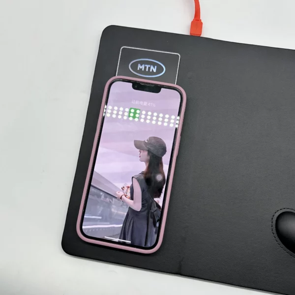 Wireless charge mouse pd with light up logo - Image 8