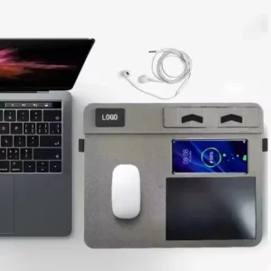 Wireless charge mouse pd with light up logo