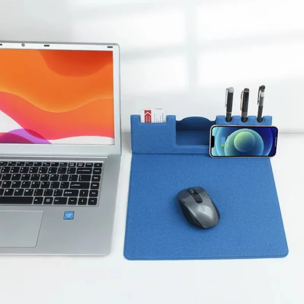 Wireless charge mouse pad with pen slots - Image 5