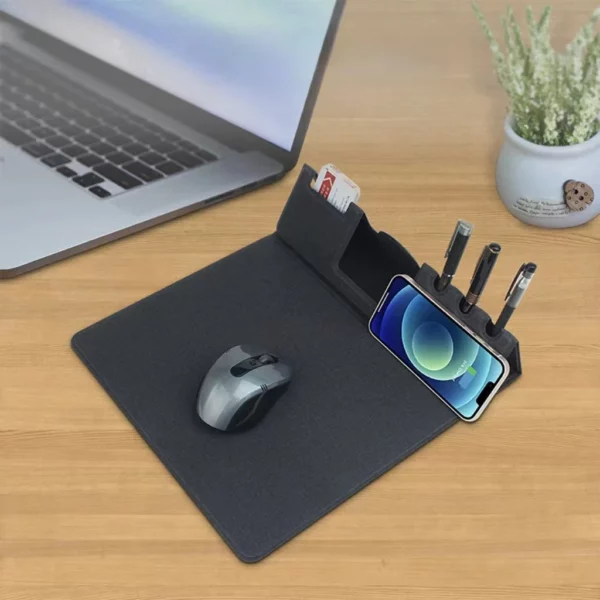 Wireless charge mouse pad with pen slots - Image 6