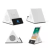 Wireless charger with LED logo and speaker