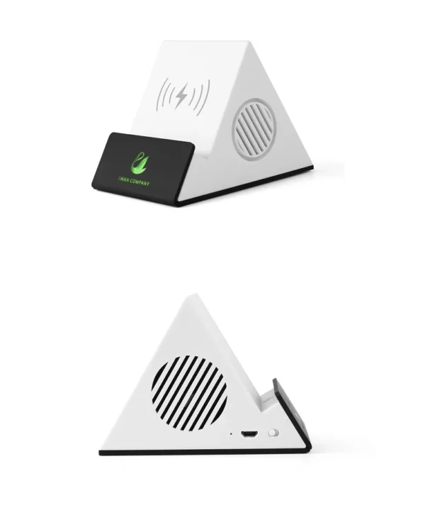 Wireless charger with LED logo and speaker - Image 7