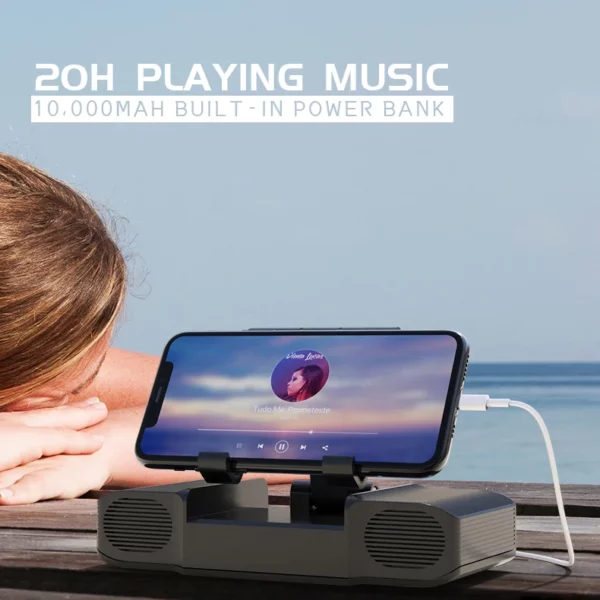 Wireless charger with speaker and power bank - Image 2