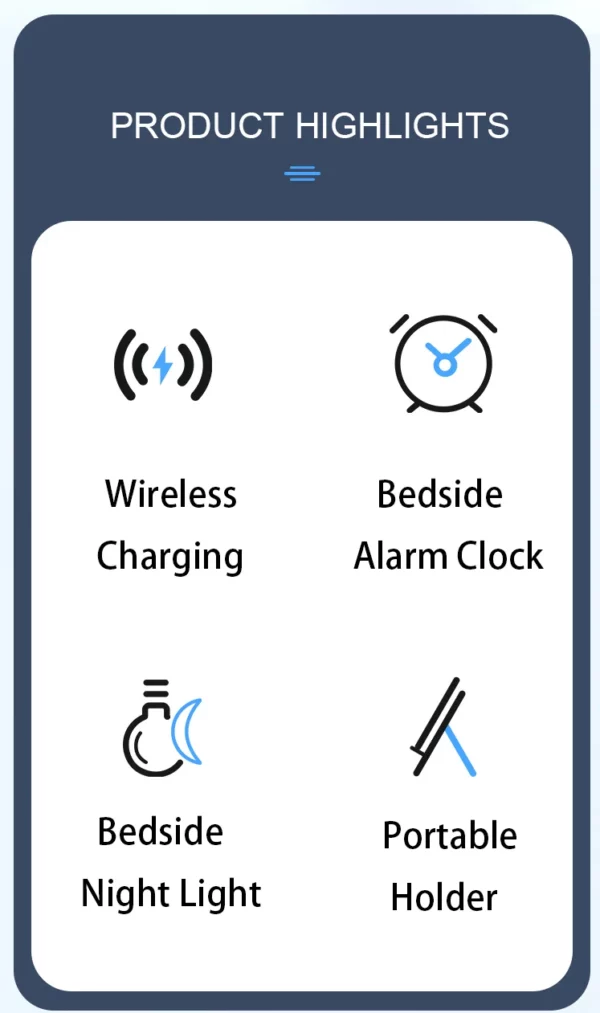 Alarm color wireless charger - Image 7