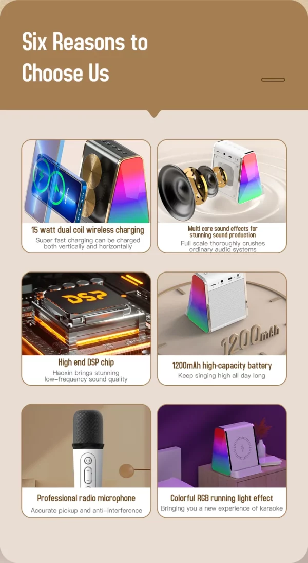 Beautiful lamp + speaker wireless charger - Image 4