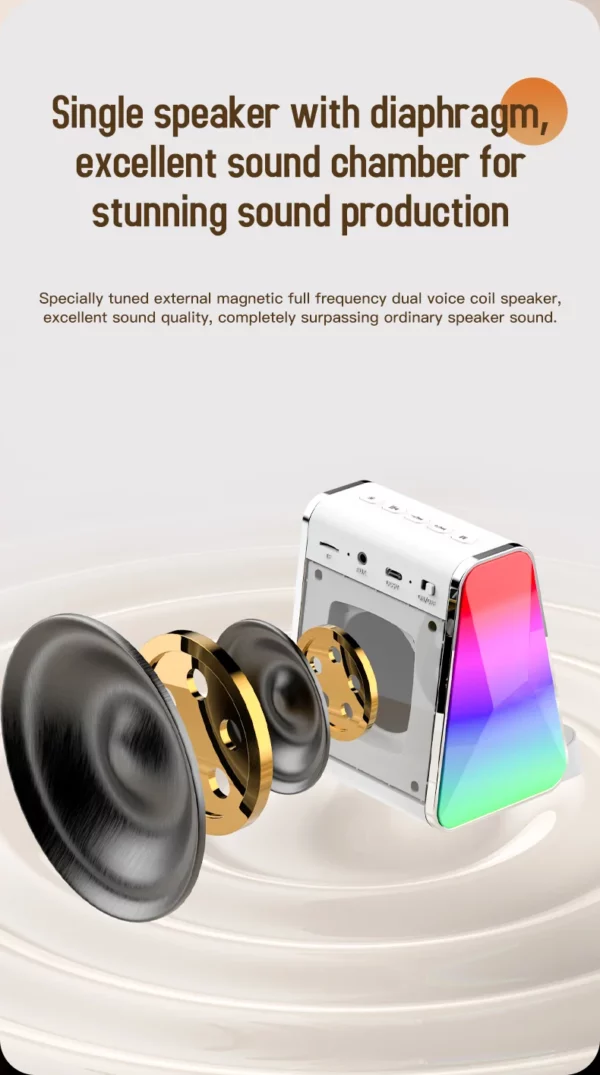 Beautiful lamp + speaker wireless charger - Image 6