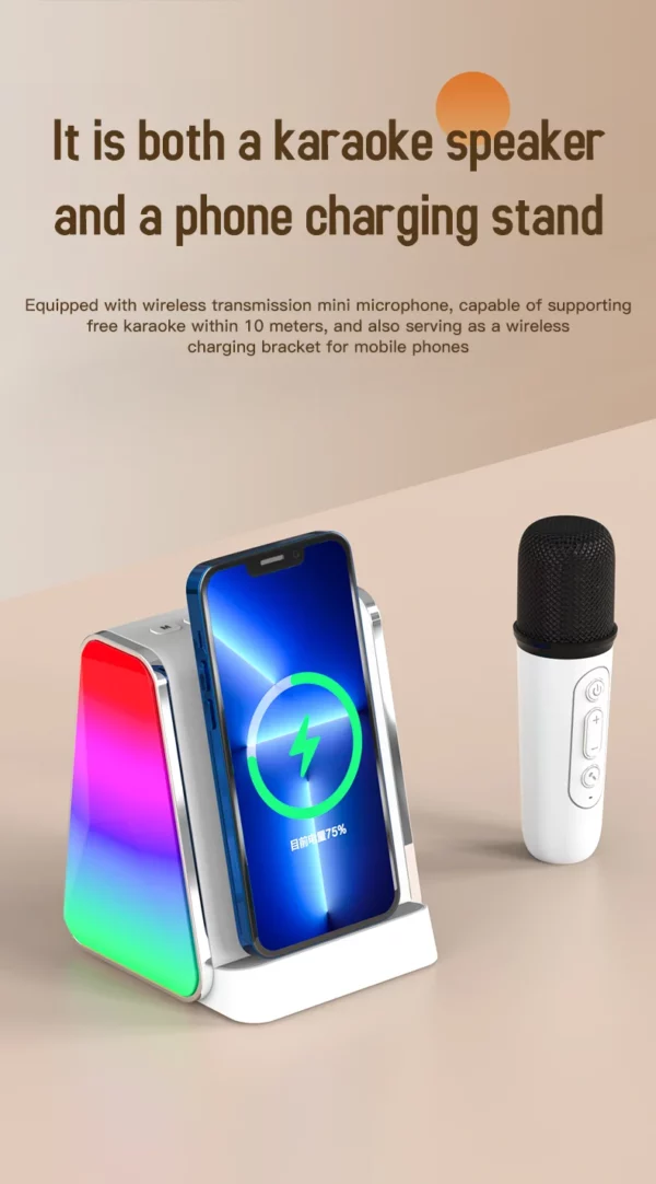 Beautiful lamp + speaker wireless charger - Image 9