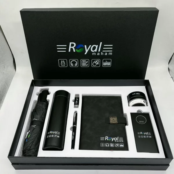 Ultimate Executive Tech & Hydration Set: 304 SS Bottle, Automatic Umbrella, Metal Pen, 16GB Type-C/PC USB, 10000mAh Power Bank Gift set - Image 5