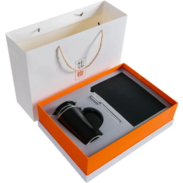 Ceramic cup metal pen A5 notebook gift set 3 in 1 - Image 5