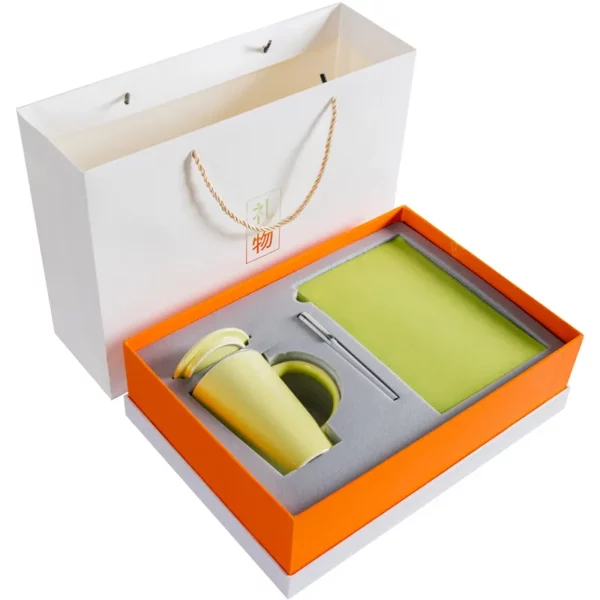Ceramic cup metal pen A5 notebook gift set 3 in 1 - Image 4