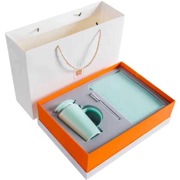 Ceramic cup metal pen A5 notebook gift set 3 in 1 - Image 3