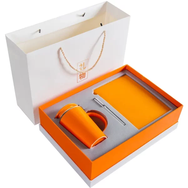 Ceramic cup metal pen A5 notebook gift set 3 in 1 - Image 2