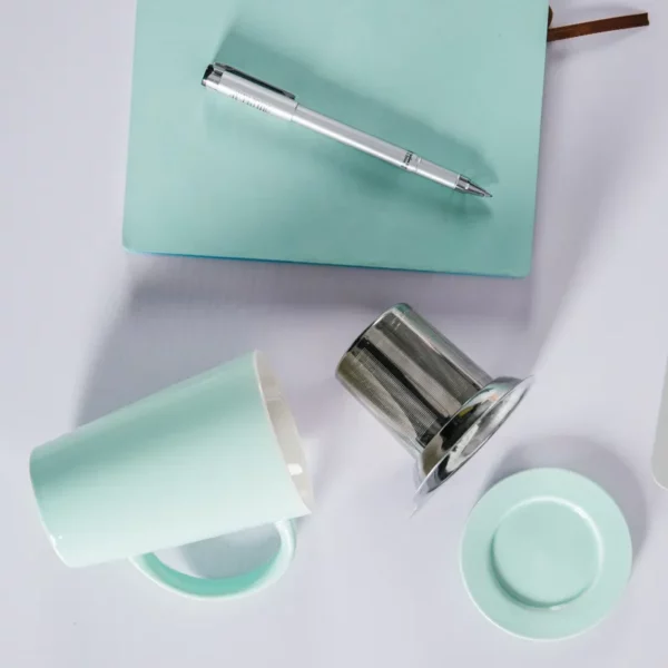 Ceramic cup metal pen A5 notebook gift set 3 in 1 - Image 7