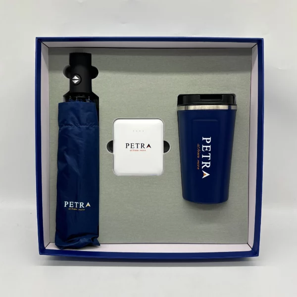 A4 power bank notebook with light up logo gift set 3 in 1 - Image 2