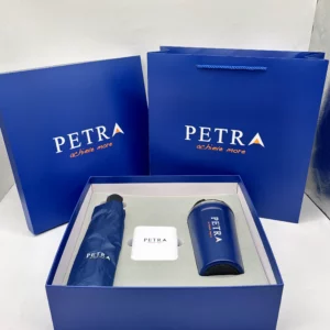 A4 power bank notebook with light up logo gift set 3 in 1